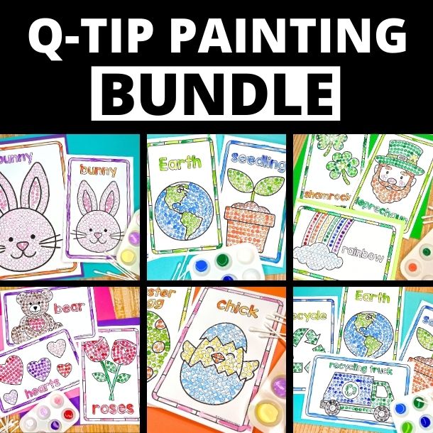 q-tip dot painting bundle