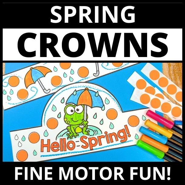 First Day of  Spring headband crown craft