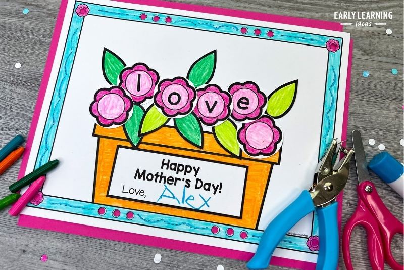 Happy Mother's Day flower craft