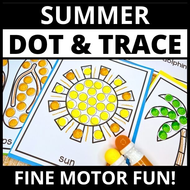 summer dot marker painting printables