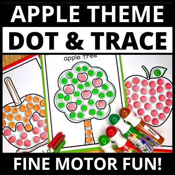 apple dot marker painting pages